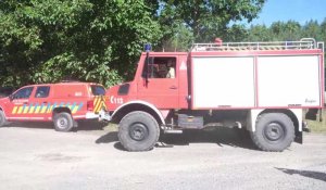 Dinaphi: les pompiers s'entrainent contre les feux de forêt