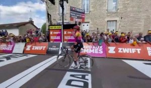 Tour de France Femmes 2022 - Marlen Reusser la 4e étape en solo, Evita Muzic 2e et Marianne Vos reste en jaune !