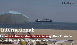 International: Les navires transportant des céréales quittent l'Ukraine après cinq mois de blocage des ports