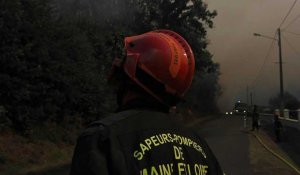 Maine-et-Loire: les feux reprennent à l'épicentre de l'incendie