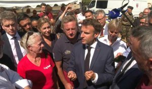 Incendies en Gironde: "Construire le jour d'après" pour Macron avec "un grand chantier national"