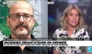 Incendies en Gironde: "Peu de pompiers en France ont pu être confrontés à ce type de feu"
