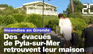 Incendies en Gironde : Des habitants et vacanciers évacués retrouvent leurs maisons