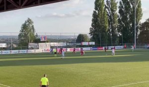 Foot (Coupe): combinaison du RFC Liège contre le Tempo Overijse sur coup franc