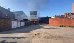 Dunkerque: un feu dans un garage squatté près de la gare