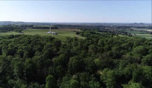 La forêt domaniale de Vimy vue d'en haut