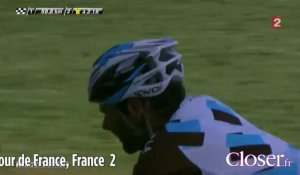Tour de France - La terrible chute de Jean-Christophe Péraud lors de la 13ème étape