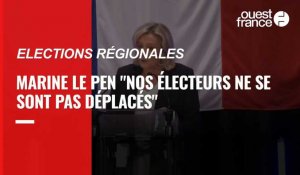 VIDÉO. Marine Le Pen estime que les électeurs du Rassemblement national ne se sont pas déplacés