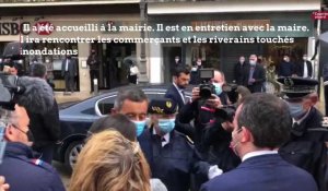 Inondations à Beauvais : Gérald Darmanin rencontre le maire et les commerçants