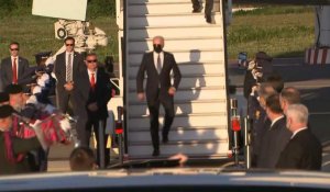 Arrivée de Joe Biden à Bruxelles pour un sommet de l'Otan