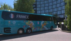 Euro-2020: La France arrive à son hôtel à la veille de son entrée dans la compétition