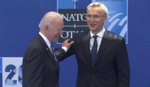 Sommet de l'Otan: Stoltenberg accueille le président américain Joe Biden