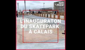 Inauguration du skatepark  sur le front de mer de Calais