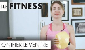 15 minutes d'abdos avec un ballon de Pilates┃ELLE Fitness