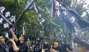 Manifestation à Tokyo pour le 2e anniversaire du mouvement pro-démocratie de Hong Kong