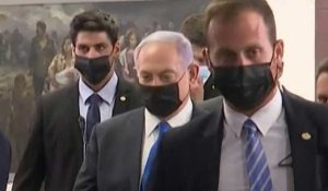 Netanyahu, Gantz arrivent au parlement pour le vote sur le gouvernement