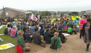 Manifestation du mouvement écologiste Extinction Rebellion en marge du G7 en Cornouailles