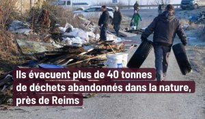Des tonnes de déchets évacués de la nature près de Reims