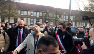 Marine Le Pen en visite à Bruay La Buissière