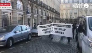 VIDÉO. À Rennes, une vingtaine de manifestants pour défendre les sans-papiers