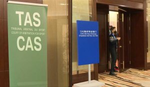 Pékin 2022: images devant les bureaux du TAS en attendant la décision sur le sort de Valieva