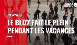 VIDÉO. À Rennes, la patinoire le Blizz fait le plein pendant les vacances