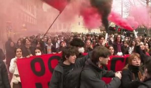 Italie : les étudiants dans la rue après la mort accidentelle de deux lycéens