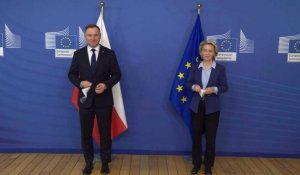 Le président polonais Duda rencontre Ursula von der Leyen à Bruxelles