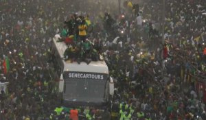 Football: marée humaine à Dakar pour accueillir les héros de la CAN