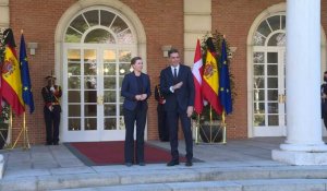 Espagne: Pedro Sanchez accueille son homologue danoise à Madrid