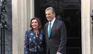 Nancy Pelosi arrive au 10 Downing street pour rencontrer Boris Johnson
