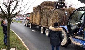 Du nord au sud d'Amiens, les agriculteurs affichent leur colère, 22 février