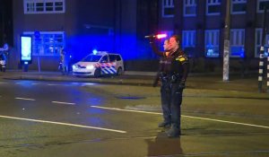 Prise d'otage dans un magasin à Amsterdam: images du cordon de police