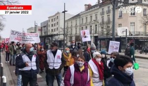 VIDÉO. Angers : plus de 1000 personnes manifestent pour les salaires ce jeudi matin 