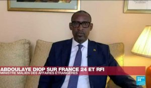 Abdoulaye Diop, chef de la diplomatie du Mali, juge "inacceptables" les déclaration de Paris