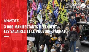 VIDÉO. À Nantes, un peu moins de 3 000 manifestants défendent les salaires et le pouvoir d’achat
