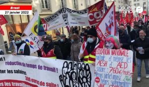 Vidéo. A Brest, un millier de manifestants à Brest pour les salaires et le pouvoir d'achat