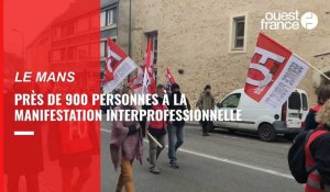 VIDÉO. Grève du 27 janvier : au Mans, près de 900 personnes à la manifestation interprofessionnelle