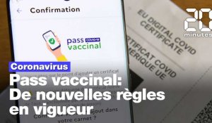 Pass vaccinal:  De nouvelles règles entrent en vigueur