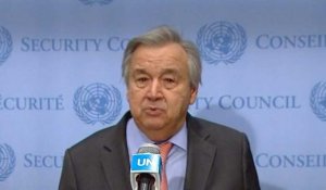 Russie/Ukraine: le chef de l'ONU "profondément inquiet"