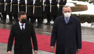 Ukraine: le président turc Erdogan reçu à Kiev par son homologue Zelensky