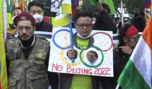 Inde: des manifestants tibétains appellent au boycott des Jeux olympiques d'hiver de Pékin