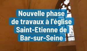 Bar-sur-Seine : les chapelles sud et le déambulatoire en travaux