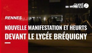 VIDÉO. Rennes : retour en vidéo sur une matinée de manifestation et de heurts au lycée Bréquigny