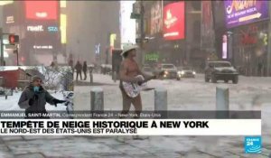 Tempête de neige historique à New York : Le Nord-Est des États-Unis paralysé