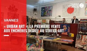 VIDÉO. Vannes accueille sa première vente aux enchères dédiée au street-art