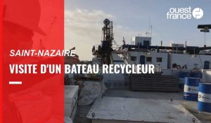 VIDEO. Un "bateau recycleur" en chantier à Saint-Nazaire