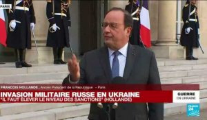 REPLAY - François Hollande, invité à l'Elysée, s'exprime sur l'invasion militaire russe en Ukraine