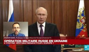 Opération militaire russe en Ukraine : "Le but de l'administration Poutine est de vassaliser l'Ukraine"