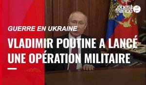 VIDÉO. Guerre en Ukraine : une opération militaire lancée par la Russie 